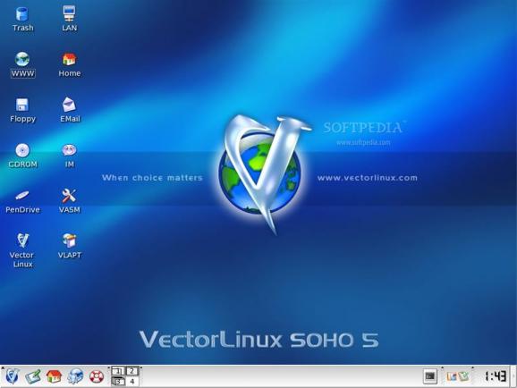 VectorLinux STD LiveCD screenshot