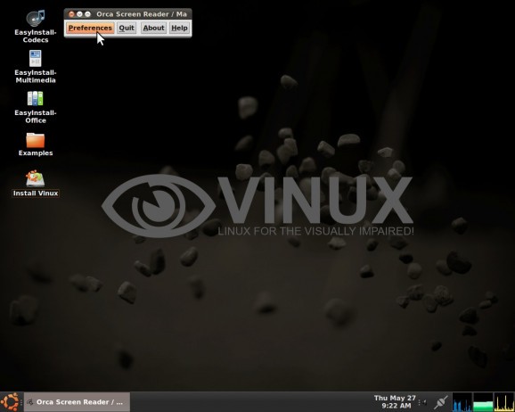 Vinux screenshot