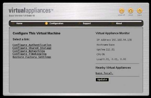 Virtual Appliances Cacti Server screenshot