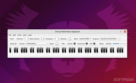 Virtual MIDI Piano Keyboard screenshot
