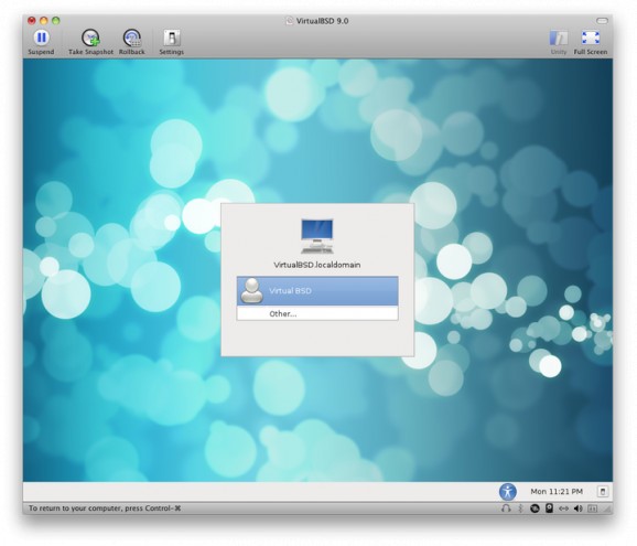VirtualBSD screenshot