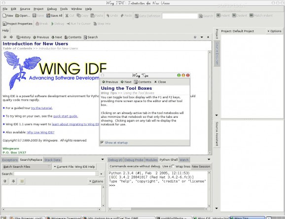 Wing IDE screenshot