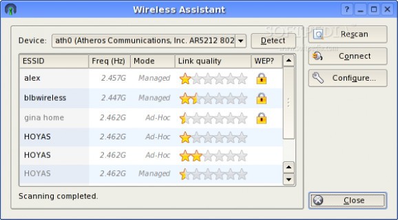 Wireless Assistant screenshot