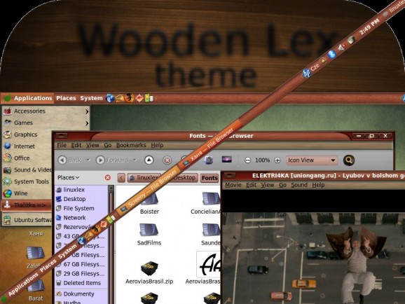 Wooden Lex theme screenshot