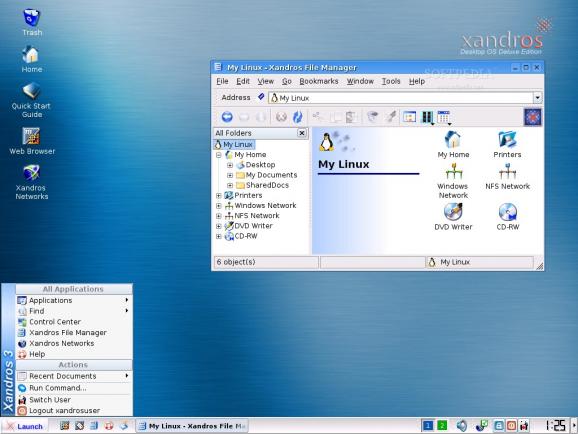 Xandros Desktop OS screenshot