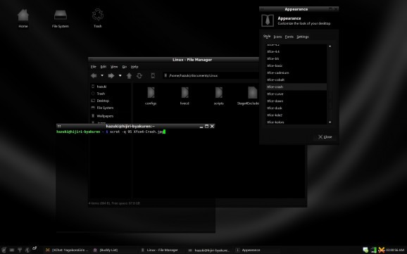 Xfce Crash screenshot