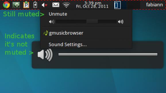 Xfce Mixer screenshot