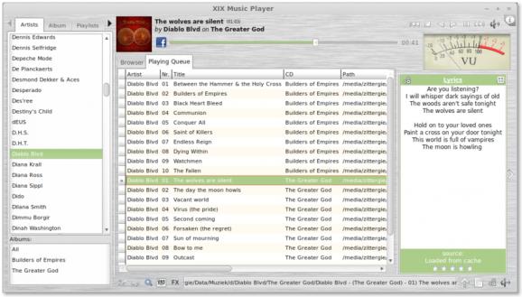 XiX Music Player screenshot