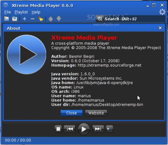 Xtreme Media Player screenshot
