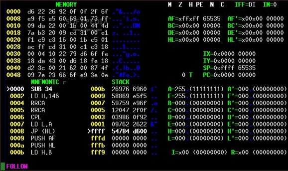 Z80-ASM screenshot