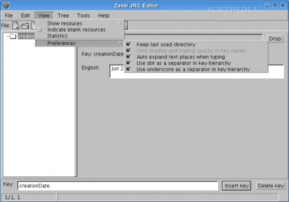 Zaval Java Resource Editor screenshot