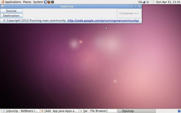ZipUnzip screenshot