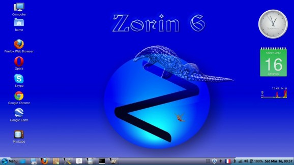 Zorin OS 6 Core (blue version) screenshot