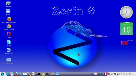Zorin OS 6 Core (Awn dock) screenshot