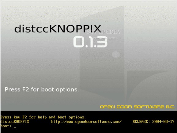 distccKNOPPIX screenshot