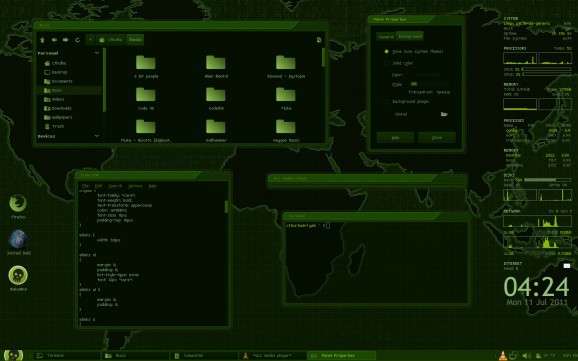 evo green GTK screenshot