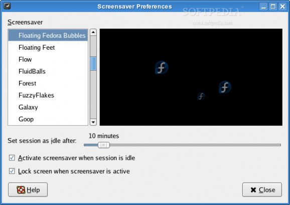 gnome-screensaver screenshot