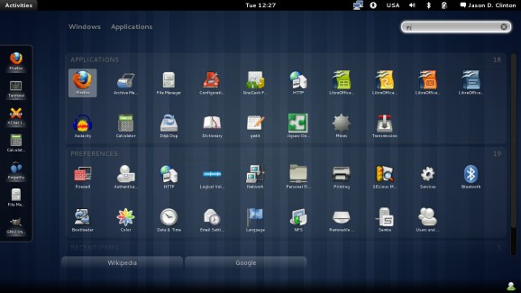 GNOME User Share screenshot