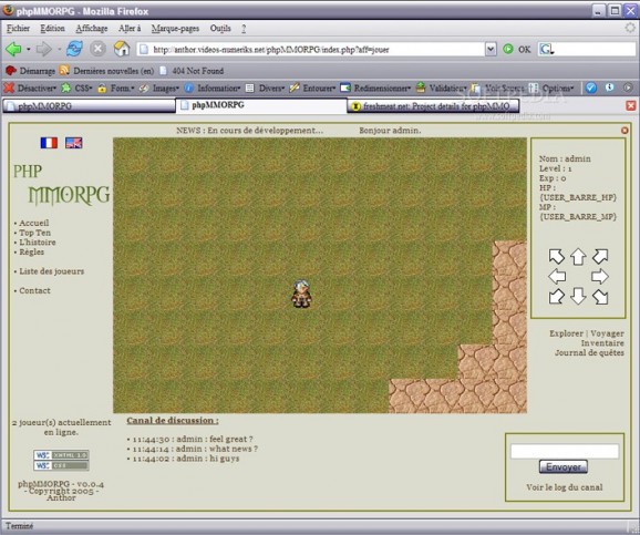 phpMMORPG screenshot
