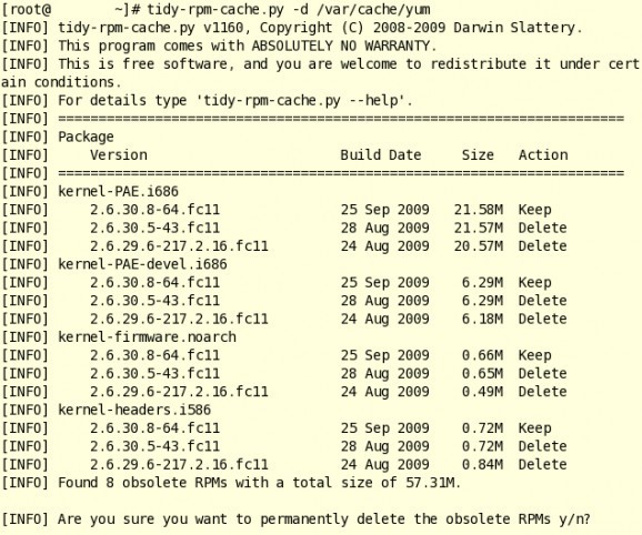 tidy-rpm-cache screenshot