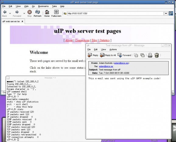 uIP screenshot